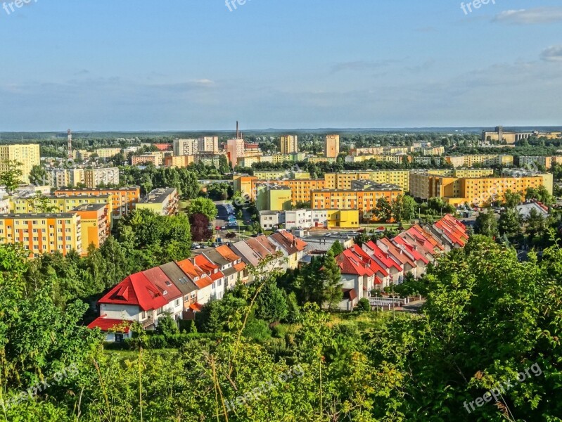 Fordon Slope View Residential Area Apartment Buildings Architecture