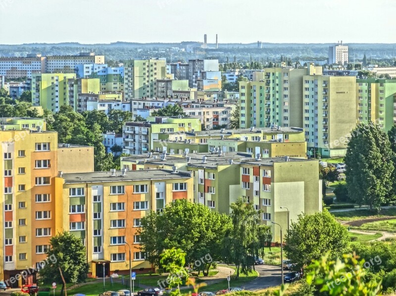 Fordon Slope View Residential Area Apartment Buildings Architecture