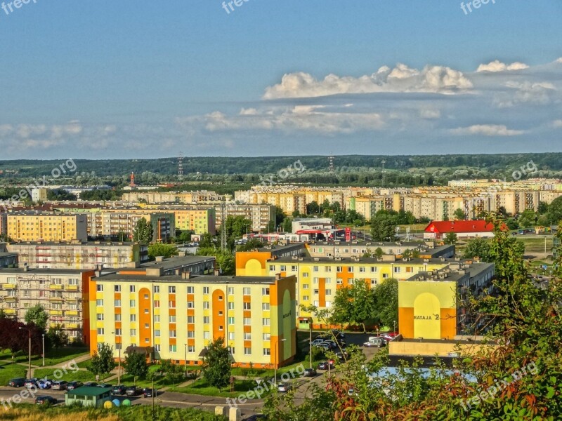 Fordon Slope View Residential Area Apartment Buildings Architecture