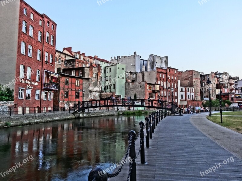 Bydgoszcz Venice Brda River Houses Urban