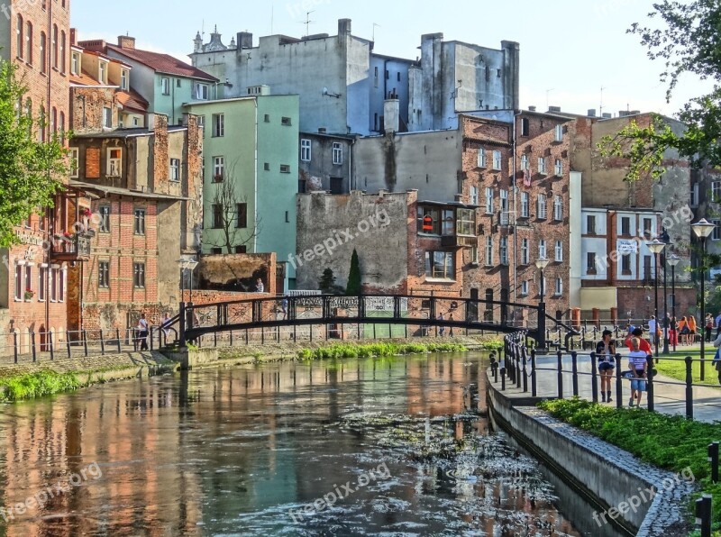 Bydgoszcz Venice Brda River Houses Urban