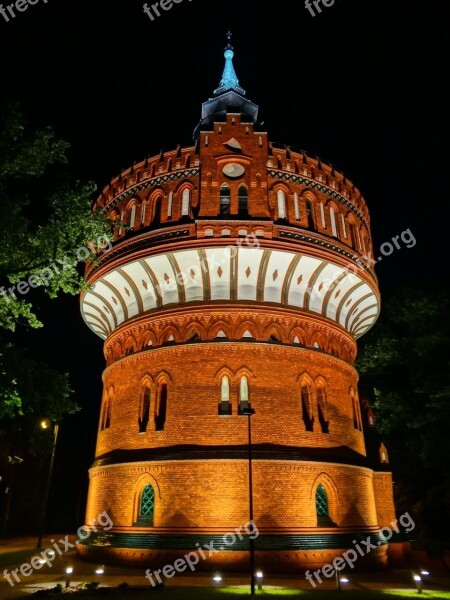 Water Tower Bydgoszcz Building Architecture Historic