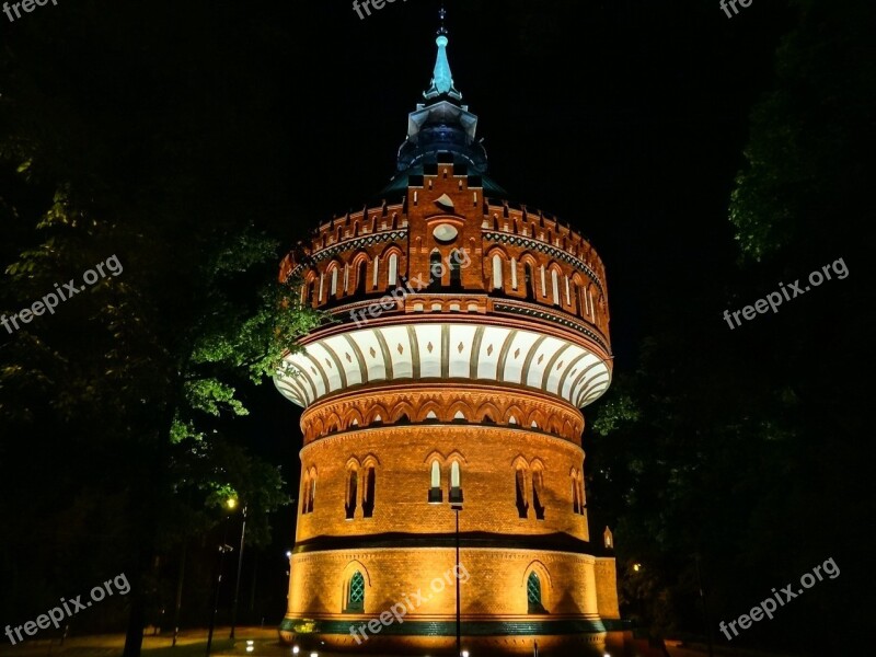 Water Tower Bydgoszcz Building Architecture Historic