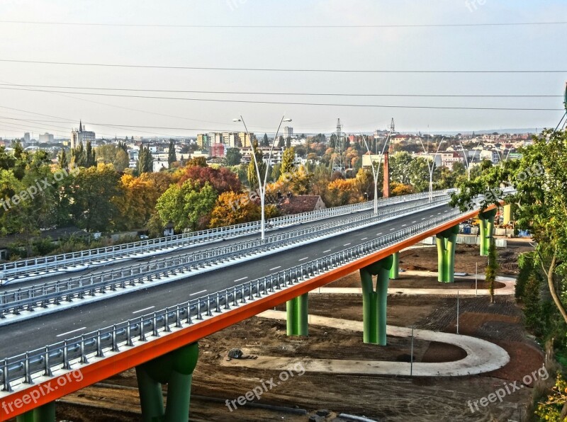 University Bridge Bydgoszcz Brda Crossing Infrastructure