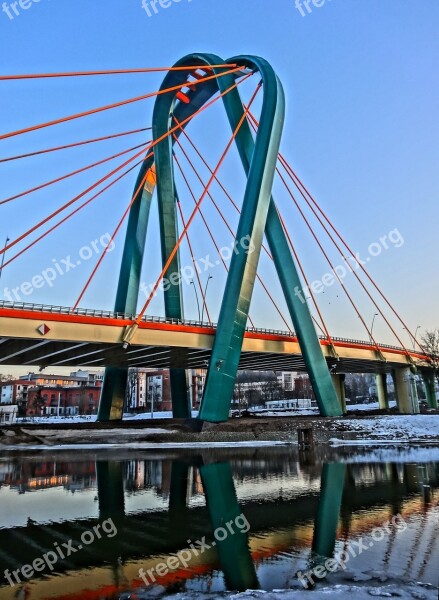 University Bridge Bydgoszcz Brda Crossing Infrastructure