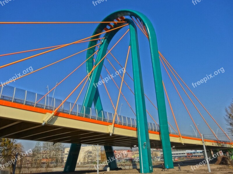 University Bridge Bydgoszcz Poland River Canal