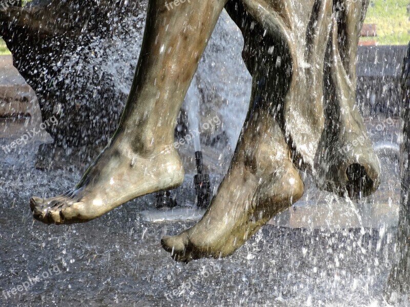 Fontanna Ptop Bydgoszcz Fountain Sculpture Statue