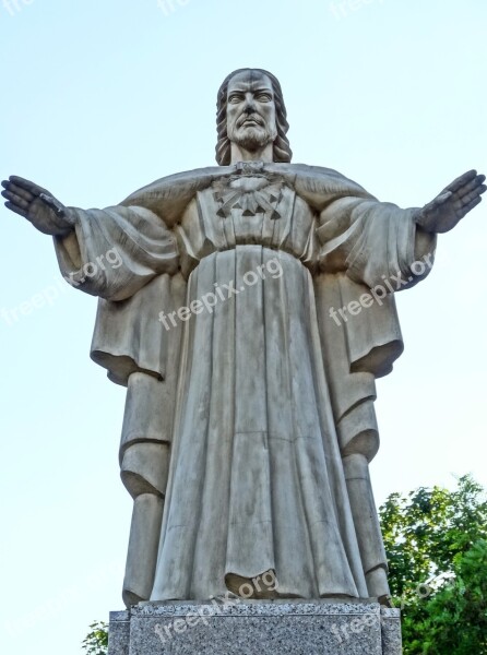 Jesus Christ Monument Bydgoszcz Christianity Statue