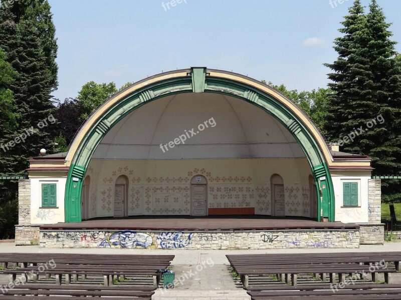 Amphitheater Park Ludowy Stage Outdoor Park