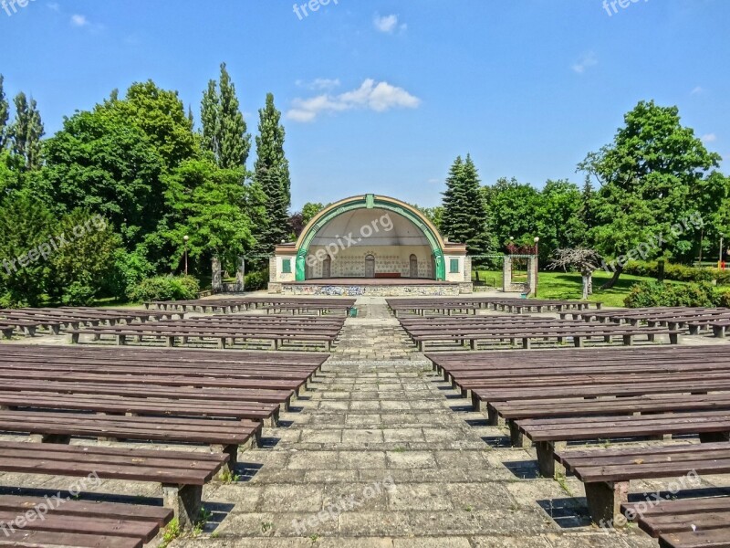 Amphitheater Park Ludowy Stage Outdoor Park