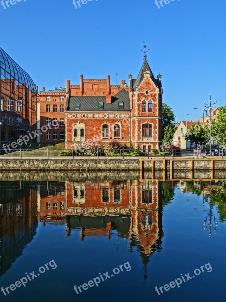 Lloyd's Palace Bydgoszcz Poland Waterfront Reflection