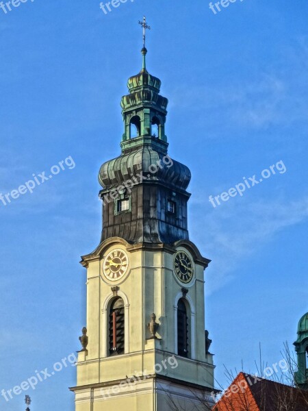 Sacred Heart Church Tower Steeple Bydgoszcz Architecture