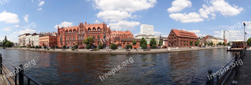 Bydgoszcz Waterfront Embankment Canal River