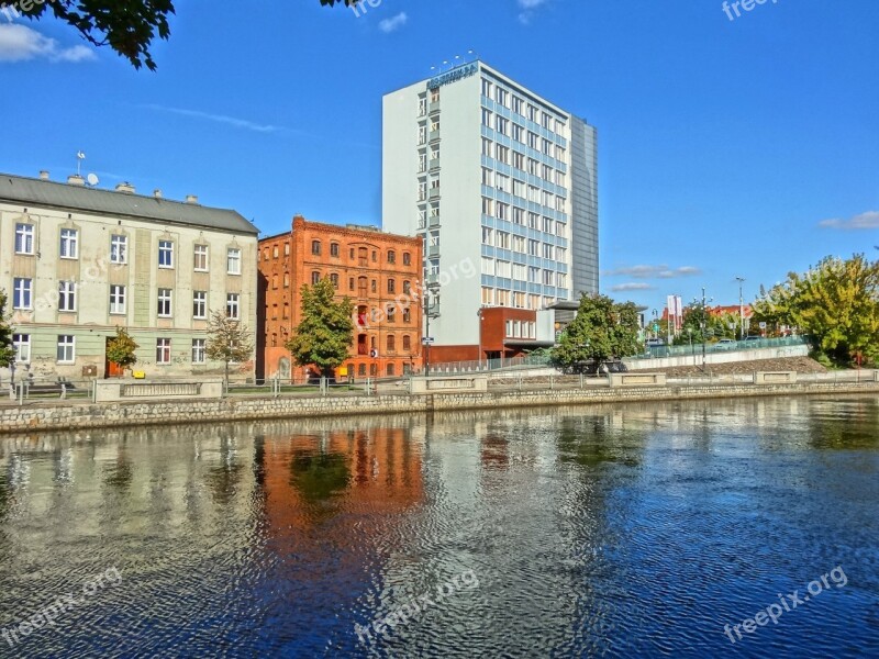 Bydgoszcz Waterfront Embankment Canal River