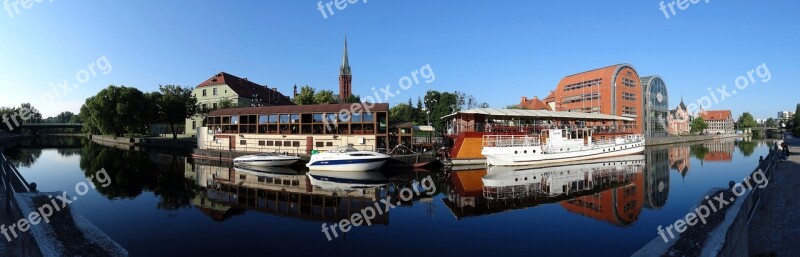 Waterfront Bydgoszcz Panorama Canal Embankment