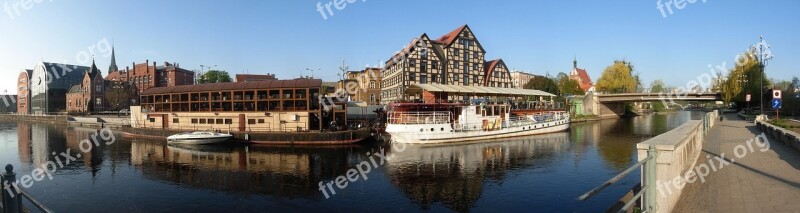 Waterfront Bydgoszcz Panorama Poland Water