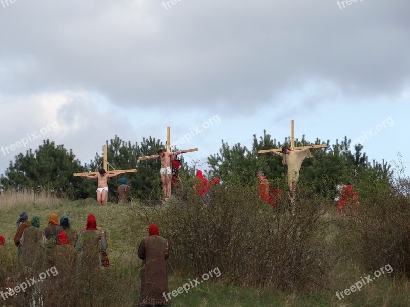 Passion Play Bydgoszcz Poland People Costumes