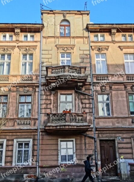 Bydgoszcz Building Balconies Facade Architecture