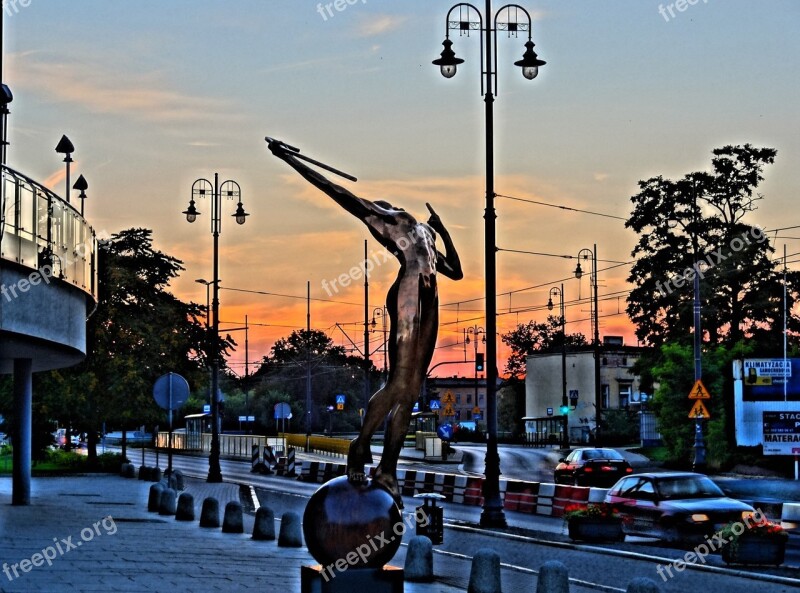 Luczniczka Nova Bydgoszcz Statue Sculpture Figure