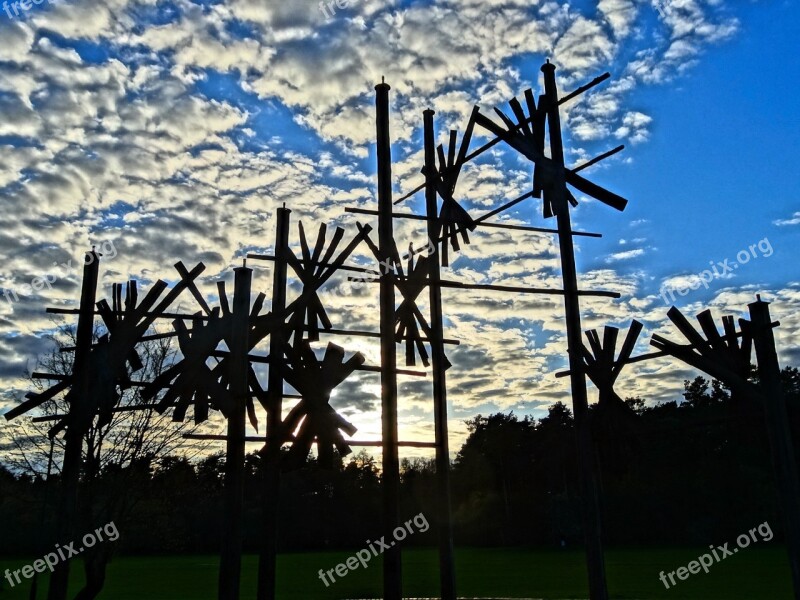 Rozopole Bydgoszcz Poland Sculpture Silhouette