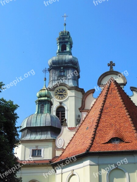 Sacred Heart Church Bydgoszcz Baroque Tower Spire