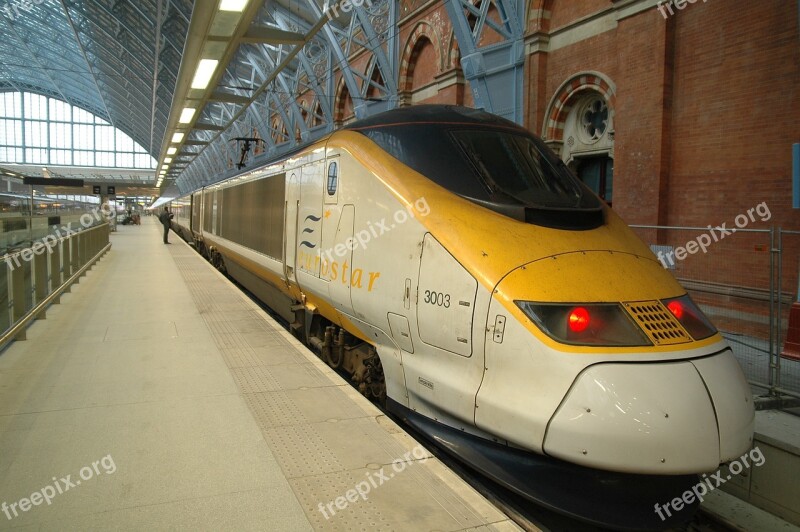 United Kingdom London Eurostar High-speed Trains King's Cross Station