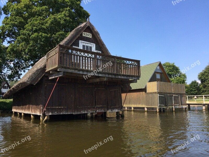 Müritz Boat House House Water Lake