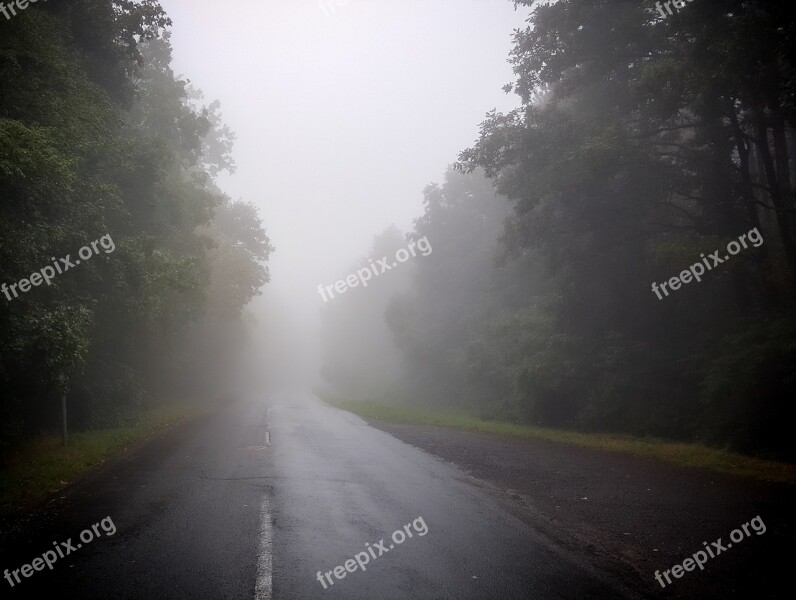 Fog Mountain Mountain Road Cloud Mountains