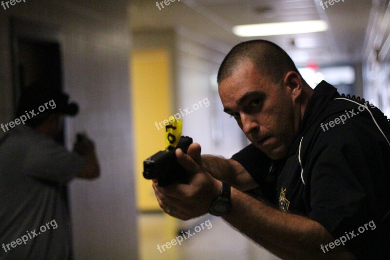 Police Shooter Drills Drill Gun Action