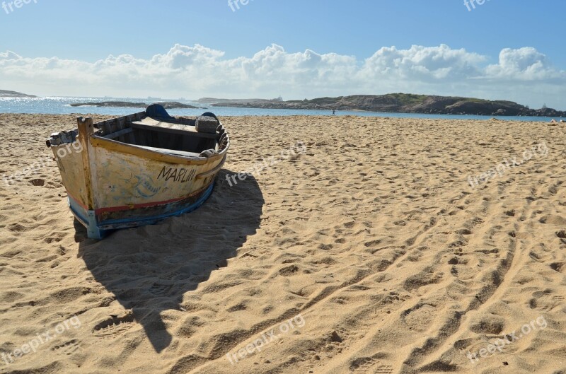 Beach Boat Mar Landscape Sand