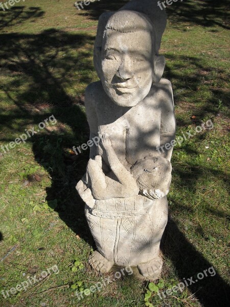 Sculpture Stone Art Mother And Child Free Photos