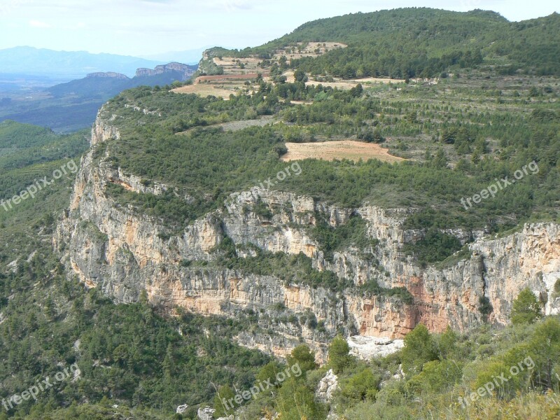 Plateau Mountain Montsant Priorat Free Photos