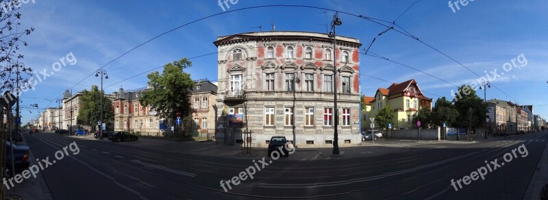 Gdanska Street Bydgoszcz Poland Panorama Architecture