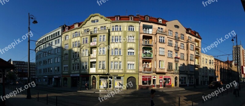 Dworcowa Street Bydgoszcz Panorama Poland Buildings