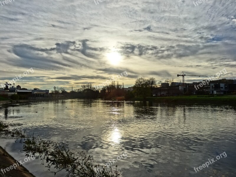 Brda River Sunrise Water Scenic