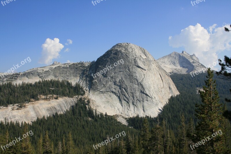 Rock Beauty Natural Clouds Yosemite