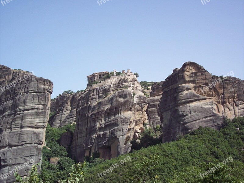 Meteora Monastery Greece Greek Christian