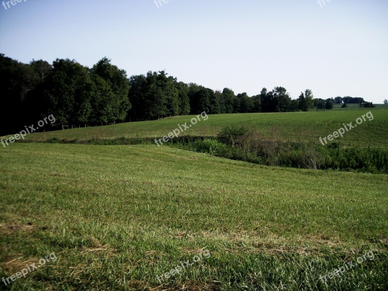 Ohio Country Field Green Rural