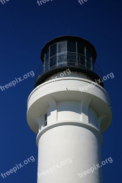 Lighthouse Port Arena Fort Bragg California Ocean