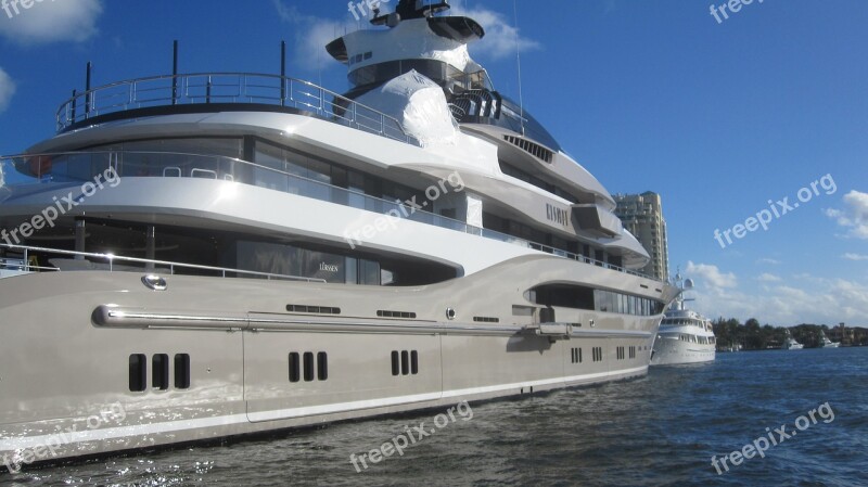 Mega Yacht Boating Boat Yacht Water