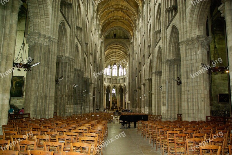 Cathedral Rouen Normandy Gothic Free Photos