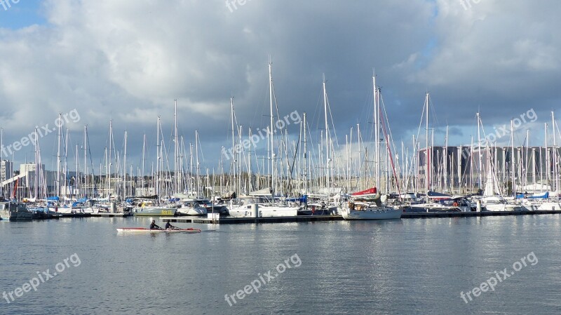 Sailing Yachts Segelboothafen Sail Boats In The Harbor Sailing Boats