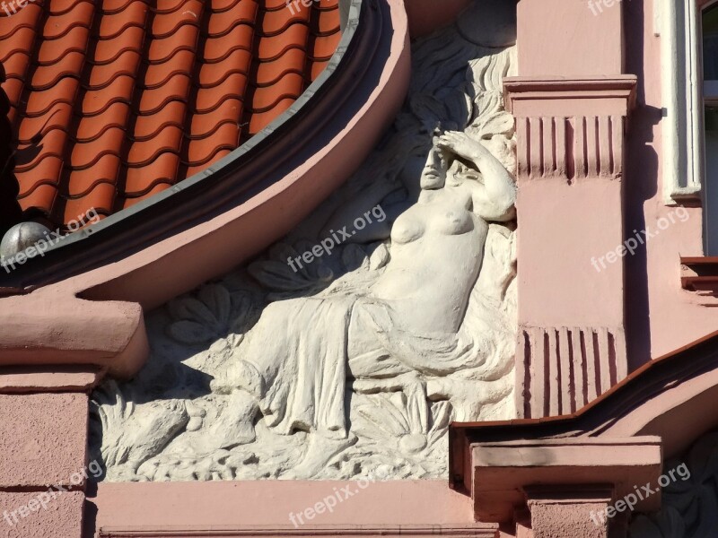 Bydgoszcz Art Nouveau Relief Architectural Detail