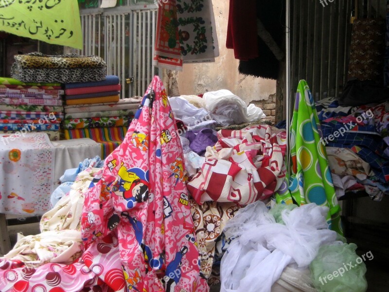 Bazaar Shop Fabric Cloth Market