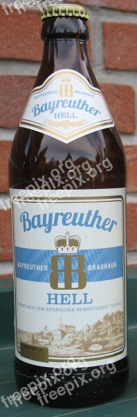 Bayreuther Hell Beer Bottle Beverage