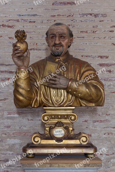 Basilica Saint Sernin Toulouse Saint Vincent De Paul Bust