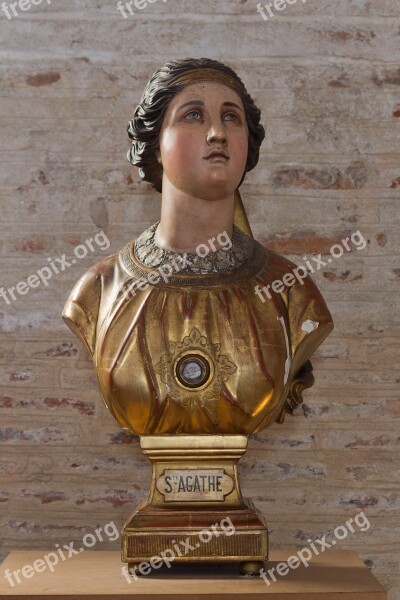 Basilica Saint Sernin Toulouse Saint Agatha Bust