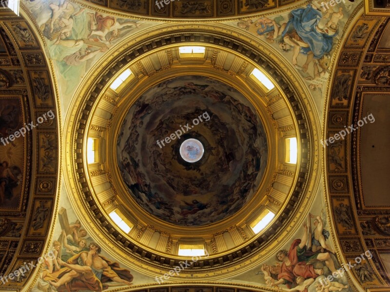 Basilica Sant Andrea Della Valle Rome Dome Italy