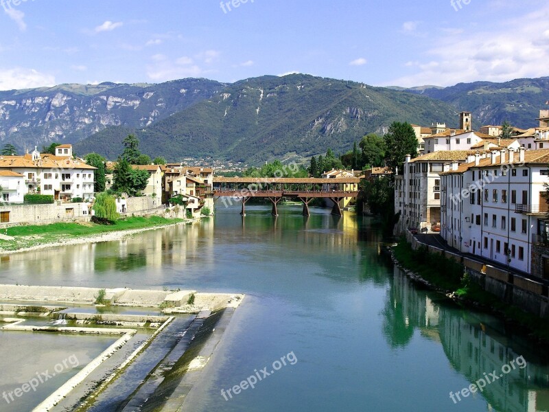 Bassano Del Grappa Bridge Alpini Bridge Alpini Bassano