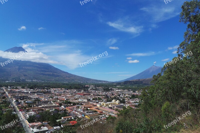 Water Volcano Active Volcano Antigua Guatemala Free Photos